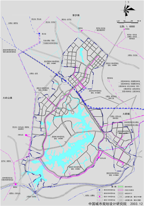 松山湖市政详规-电力系统规划图