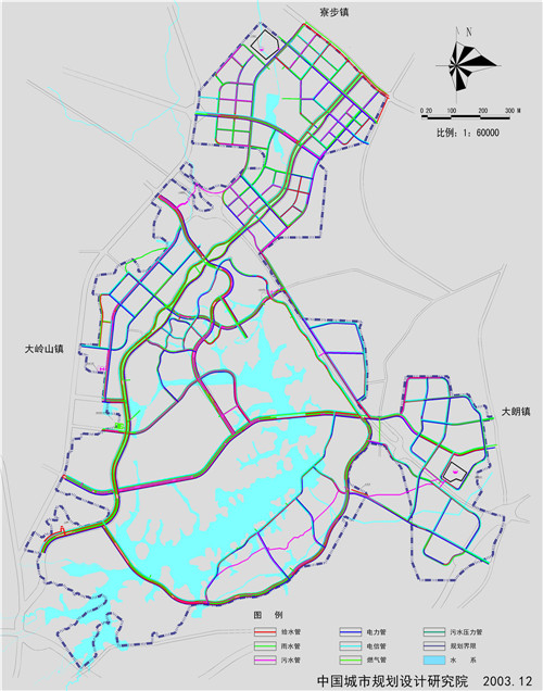 松山湖市政详规-管线综合规划图