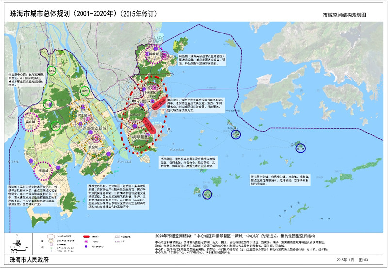 《珠海市城市总体规划（2001-2020）修改》补充深化